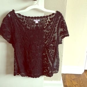 Lacy see-through top